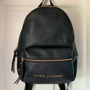 Black leather Marc Jacobs backpack